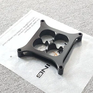 1'' Sucker Carb Spacer Billet Aluminum For 4150 Series Type Carburettor Black - Picture 1 of 6