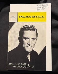 One Flew Over the Cuckoo's Nest Playbill Cort Theatre Nov 63 Kirk Douglas Wilder - Imagen 1 de 6