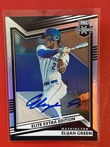 2022 Panini Elite Extra Edition Elijah Green RC Auto Washington Nationals - Picture 1 of 2