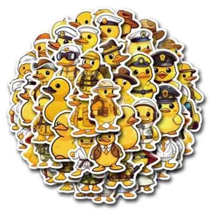 50pc Funny Yellow Duck Sticker Pack Lot Laptop, Scrapbook, Journaling - Picture 1 of 4