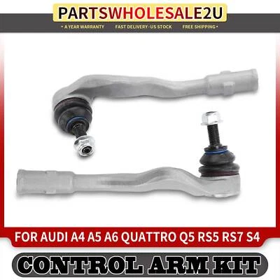 2x Outer Tie Rod End for Audi A4 A5 Quattro A6 A7 Quattro Q5 RS5 allroad Porsche - Image 1 of 4