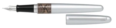 Pilot Metropolitan MR2 Animal Matte Silver Python Fountain Pen | Medium Nib - image 1 of 4