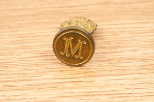 M Monogramm verkauft Metallsiegel Stempel Italien - Bild 1 von 3