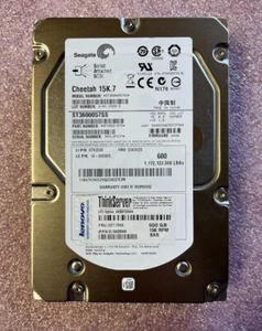 Lenovo ThinkServer 03T7855 600GB 15K RPM SAS Hard Drive 67Y2505 03X3623 - Picture 1 of 1