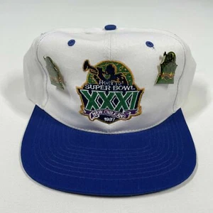 Vintage Super Bowl XXXI 1997 Superdome Snapback Mütze Custom Pins Nissin Erwachsene Kappe - Bild 1 von 9