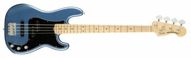 Fender American Performer Precision Bass 4 String Maple Fingerboard Electric Guitar - Satin Lake Placid Blue