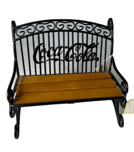 coca-Cola Retro collectible bench Wood and iron decoration NEW /Vintage - Picture 1 of 8