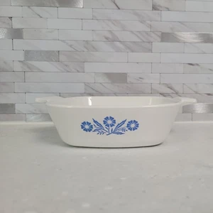 Vintage Corning Ware Blue Cornflower P-41 Petite Pan Casserole with Plastic Lid - Picture 1 of 5