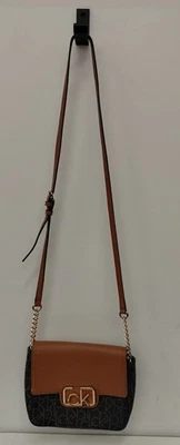 Cartera/bolso bandolera para mujer Calvin Klein marrón, tostado y dorado talla pequeña Foto 1 de 4