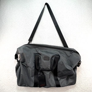 Tumi Large Soft Nylon Travel Satchel Gray Duffle Bag 14 x 22 x 10 - 022153GH - Picture 1 of 17