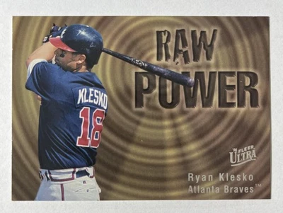 1996 Ultra #597 Ryan Klesko Raw Power Atlanta Braves Baseball Card - Image 1 of 2