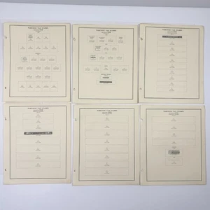 US Revenue Briefmarkensammlung, Betäubungsmittelsteuer Briefmarken Albumseiten leer 1919 - 1970 - Bild 1 von 7