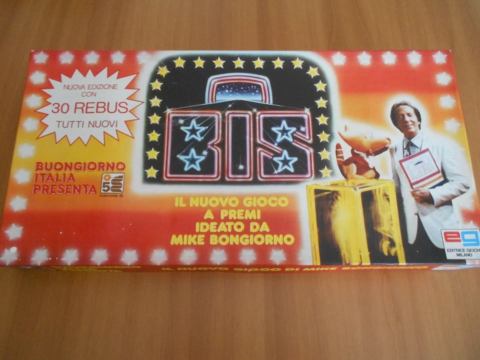 GIOCO IN SCATOLA BIS - Quiz Mike Bongiorno 1 - Canale 5 anni 80 per ricambi - Immagine 1 di 4