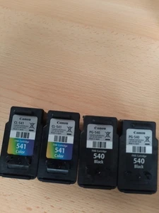 4 puste wkłady Canon 2x CL541 i 2x PG 540 (puste) - Zdjęcie 1 z 2