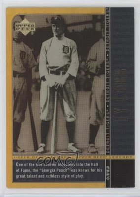 Colección conmemorativa Leyendas 2000 oro falta número de serie Ty Cobb #80 patio Foto 1 de 2