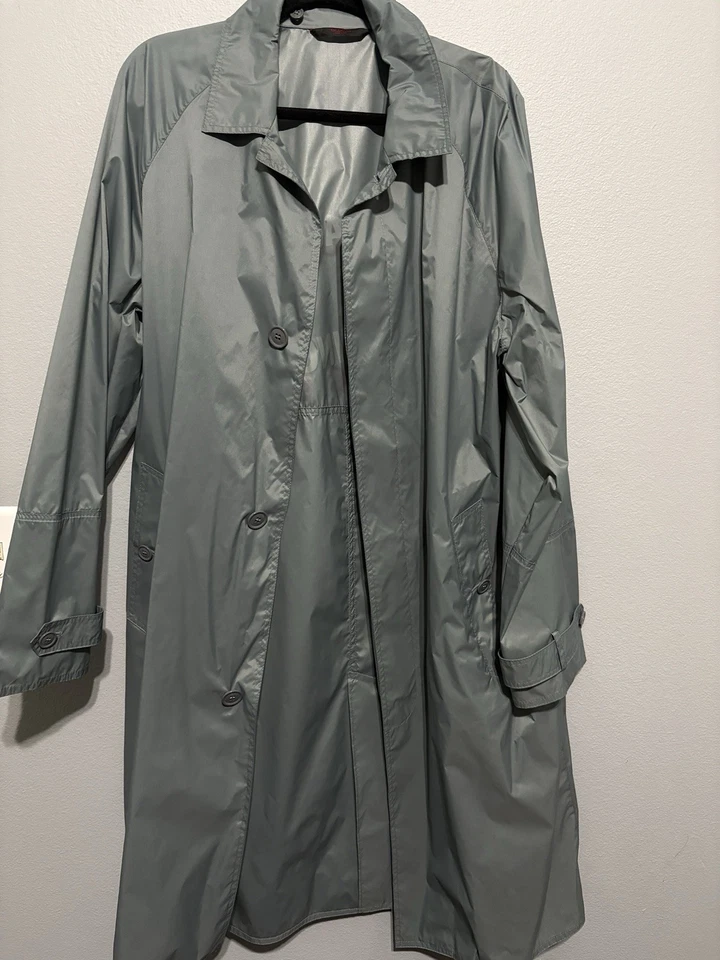 RRP €1200 VALENTINO VLTN Long Rain Wind Coat Size M IT48 US38 Printed Hooded - Image 1 of 4