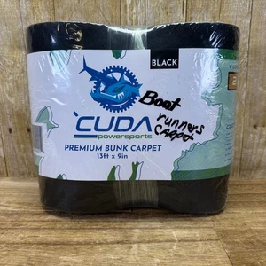 Cuda Boat Trailer Carpet 9In. Wide x 13ft-Premium 9in x 13Ft, Black FREE SHIP🚚 - Picture 1 of 7