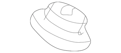 Подлинный Ford стекла шарнир пластиковая прокладка OEM D7FZ-6440610-A - Изображение 1 из 4