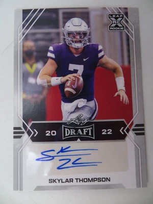 2022 Leaf Draft Rookie Skylar Thompson Auto #BA-ST2 Pittsburgh Steelers - Image 1 of 2