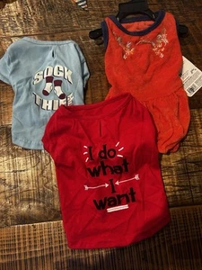 XS Dog Clothes And Two Colors All Are Brand New And Never Been Used - Picture 1 of 12