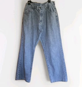 Pantalones de mezclilla lavados a la piedra Y2K Lee de la década de 1990 calce relajado para hombre 36x30 • Usados en excelente estado - Imagen 1 de 18