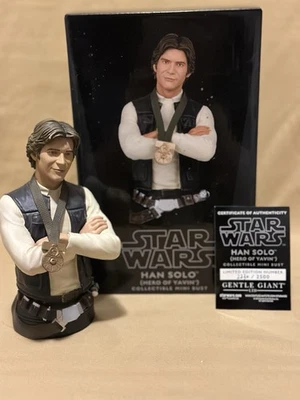 Mini Busto Gigante Suave Coleccionable Star Wars Han Solo Hero Of Yavin 2230/2500 Foto 1 de 4