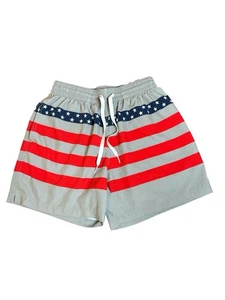 Chubbies American Flag Swim Trunks Bottoms Mens Small 5.5” Inseam Red - Picture 1 of 4