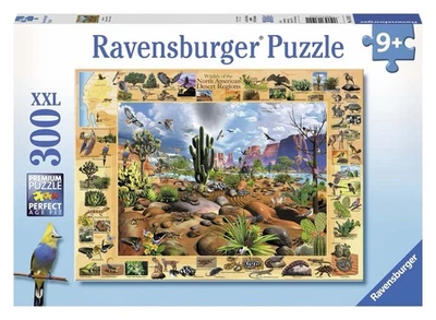 Rare Ravensburger Desert Life Wildlife Puzzle 300 Pcs  XXL No 13 192 1, Complete - Image 1 of 4