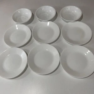 3 Stück Corelle Beere Obstschalen 5-1/2" & 6" Dessertteller Winter Frost weiß - Bild 1 von 4