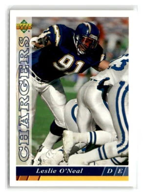 1993-Upper Deck-#235-Leslie O'Neal-San Diego Chargers - Image 1 of 2