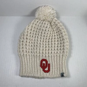 Women's Oklahoma Sooners Knit Beanie Stocking Cap With Pom NCAA College Sports - Picture 1 of 15