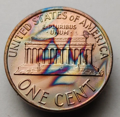 1975 Lincoln penny monster toned unc us one cent coin #249 Cover