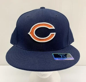 Chicago Bears Wool Hat Men's Size 7 3/4 Reebok Fitted Blue NFL Team Apparel Cap - Picture 1 of 10