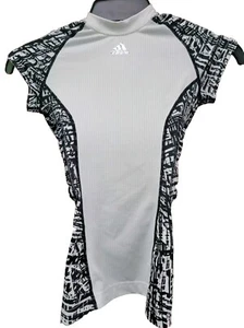 Adidas Football  Short Sleeve Shirt Size Medium Techfit Climacool Padded  - Picture 1 of 5