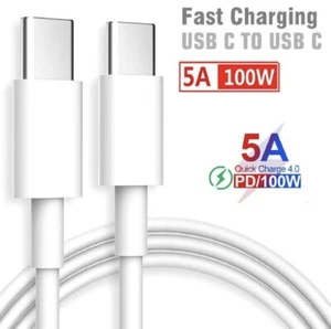 1M Fast Charger Type C to Type C Cable Charger Cord Data Transfer - Picture 1 of 3