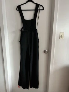 A.L.C. Kitt Racerback Jumpsuit Overalls Black Print Women Size 6 - Picture 1 of 6