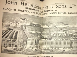 RECENT COTTON MILL CONSTRUCTION, ENGINEERING. 1890s. industrial revolution book - Picture 1 of 24