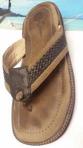 Sandalias de cuero marrón Tommy Bahama para hombre Seawell en excelente estado - Imagen 1 de 10