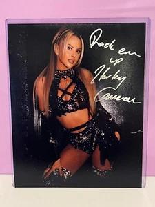 Harley Cameron Inscribed "Rack Em Up" Signed Autograph 8x10 WWE TNA AEW NXT - Picture 1 of 1