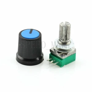 1 juego de potenciómetro sellado eje de 15 mm eje 3 pines perno de plástico amplificador de audio B10K - Imagen 1 de 3