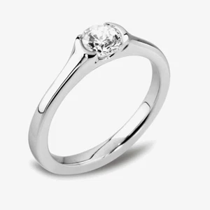 1888 Collection Platin Spannungsbesatz Rubover Brillantschliff 0,50ct Diamant Sol... - Bild 1 von 1