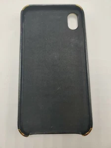 iPhone XS Case With Card Holder Black/Gold - Picture 1 of 6