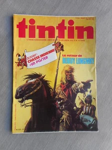 HEBDO TINTIN 2e SÉRIE N°221 EN BON ÉTAT 1979 AVEC LE POSTER DERIB BUDDY LONGWAY - Imagen 1 de 3