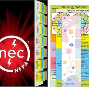 NEC Tabs, 120 Pcs for 2020 National Electrical Code(Book Not Included) - Picture 1 of 7