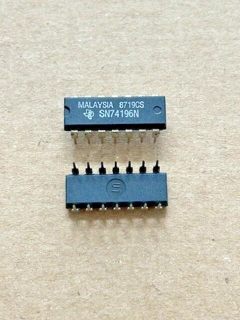 10 Pezzi Circuito Integrato - TI (Texas Instruments) - SN74196N - DIP14 - Immagine 1 di 1