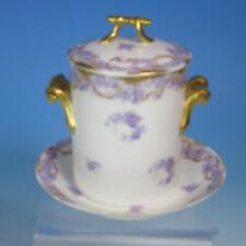 ch Field Haviland Limoges - Lilac Flowers - 3 Piece Condensed Milk Can Holder