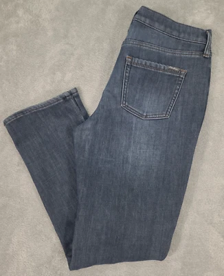 Eddie Bauer Flannel Lined Boyfriend Relaxed Blue Jeans Sz 6 - Image 1 of 4