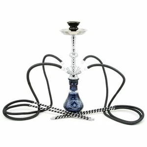 4- Manguera Estilo Fumar Cachimba Negro Láser Pipa Cachimba Set Mejor Comprar Nargila Bl - Imagen 1 de 7