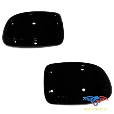 2 PIEZAS CUBIERTA PLACA ESPEJO NEGRO BRILLANTE SUPERPOSICIÓN SE ADAPTA A 99-06 CHEVY SILVERADO SIERRA Foto 1 de 2