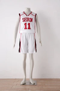 Camiseta deportiva de baloncesto Kuroko sin canasta Kuroko Tetsuya Seirin No. 11 disfraces de cosplay - Imagen 1 de 5